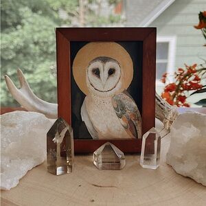 Barn Owl Watercolor Original Painting